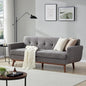 Kingfun 77.2" W Loveseat Sofa, Mid Century Modern Decor Love Seat Couches by KINGFUN-Anexcitingoption