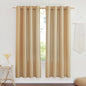 NICETOWN Linen Flax Semi Sheer Curtains 72" Length, Grommet Top Bedroom Window by NICETOWN