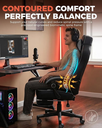 GTPLAYER Gaming Chair for Adults, Big and Tall 350LBS Heavy Duty Office Chair - Image 6