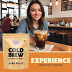 Birch Glen Roasters Cold Brew Coffee Bags - 12 Pack of Coarse Ground Coffee Filter Pitcher Packs for Easy Brewing - 100% Arabica - Yields 6 Pitchers - Hazelnut Flavor