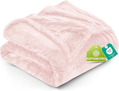 Utopia Bedding Ultra Soft Fleece Bed Blanket Twin Size Pink | Microfiber Plush by UTOPIABEDDING