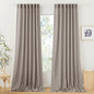RYB HOME Sheer Curtains 102 inches, Extra Long Floor to Ceiling Curtains | Half by RYBHOME