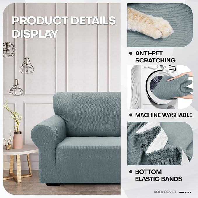 ZNSAYOTX 1 Piece Jacquard Couch Covers - Image 3