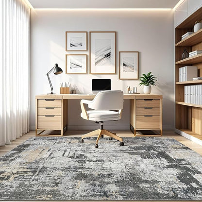 LOONGRUG 10x14 Area Rugs Washable Large Neutral Modern Living Room Rug | - Image 8