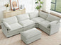 ROWHY 113'' Sectional Cloud Couch, 5 Seater Modular Corner L Shape Sofa Big by ROWHY