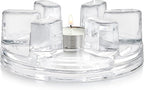 Teabloom Petals Tea Warmer – Elegant Glass Teapot Warmer with Tealight Candle | Universal Fit for Most Teapots | Durable Soda-Lime Glass Design