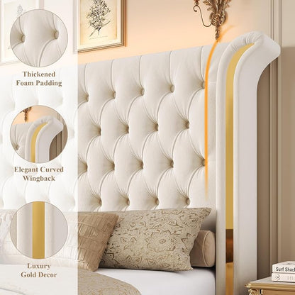 Keyluv Full Smart LED Bed Frame - Image 5