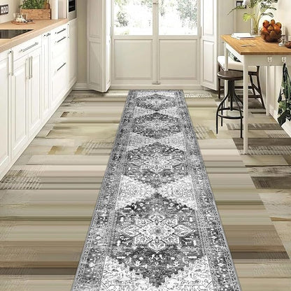 Yamaziot Washable Runner Rug, 2x10 Non-Slip Boho Hallway Kitchen Rug | Stain - Image 8