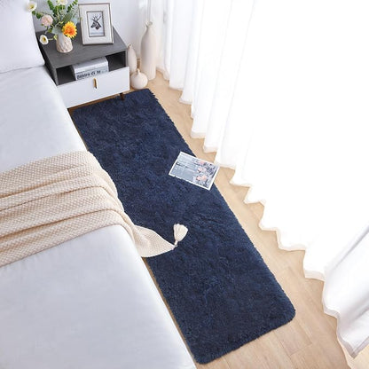 Chicrug Soft Runner Rugs for Bedroom Living Room Plush Fluffy Rug 3x8 | Shag - Image 4