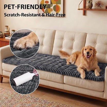 Fixwal Waterproof Flannel Dog Couch Cover, 27.6" x 47", Dark Grey | Integrated - Image 6