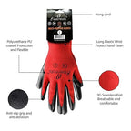 I9 Essentials Nitrile Coated Work Gloves - 12 Pairs Large, Durable, Breathable Safety Gloves for Construction, Gardening, Carpentry – Washable, Reusable for men and women