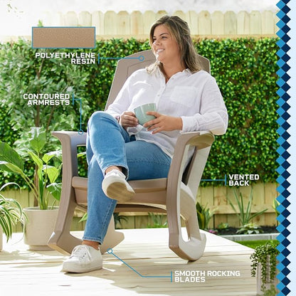 Semco Rockaway Heavy Duty Polyethylene All Weather Outdoor Patio or Deck - Image 4