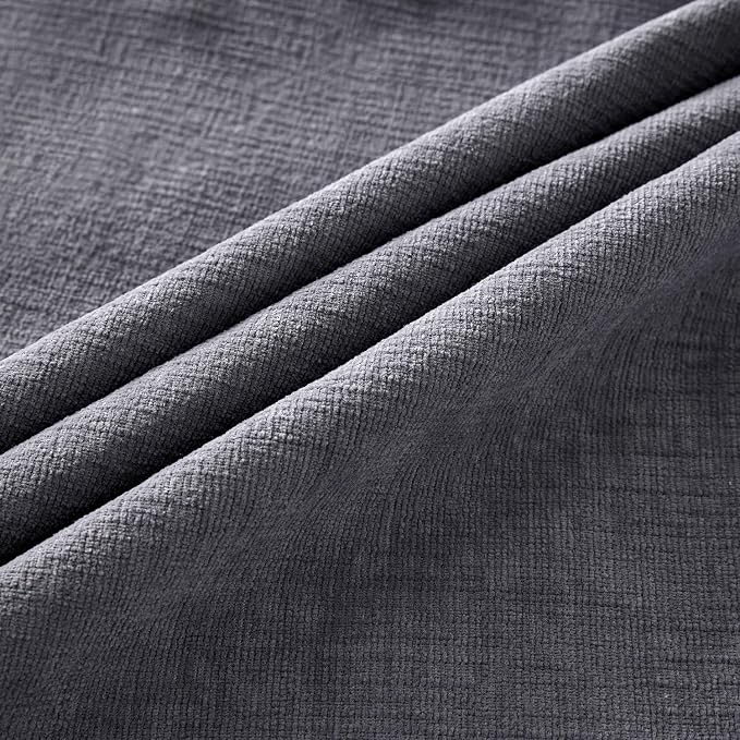 MIULEE Grey Chenille Couch Throw Pillow Covers, 18x18 | Set of 2, Soft - Image 6