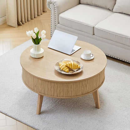 Round Lift Top Coffee Table - Image 9