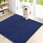 OLANLY Front Door Mat 35x30, Waterproof Heavy-Duty Indoor Outdoor Doormat | Blue by OLANLY