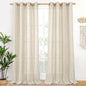 Extra Long Linen Curtains 102 Inch Length by YoungsTex