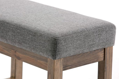 SIMPLIHOME Milltown Small Ottoman Bench - Image 7