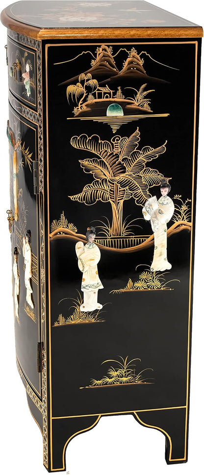 Red Lantern Artisan Crafted Lacquer Storage Cabinet - Image 6