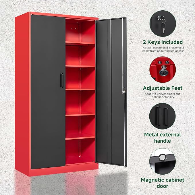 Letaya Metal Garage Storage Cabinets - Image 6