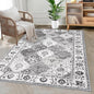 HEBE Area Rug for Entryway 3'x5', Washable Non Slip Boho Bedroom Rug | Soft by HEBE