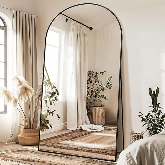 Antok 91" x46” Arched Full Length Floor Mirror, Free Standing/Wall Mount/Leaning by AntokMirror
