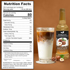 Syruvia Hazelnut Syrup for Coffee 25.4 fl oz Hazelnut Flavored Coffee Syrup
