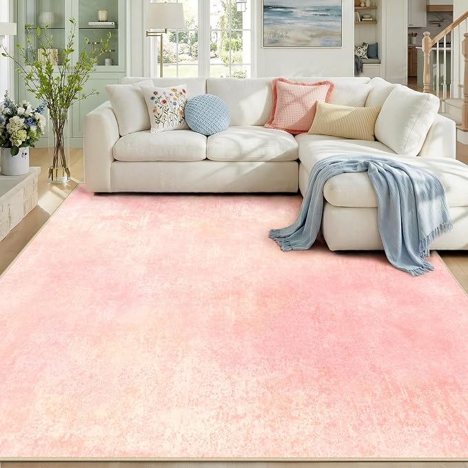 RELEANY Washable 9'x12' Abstract Area Rug by RELEANY