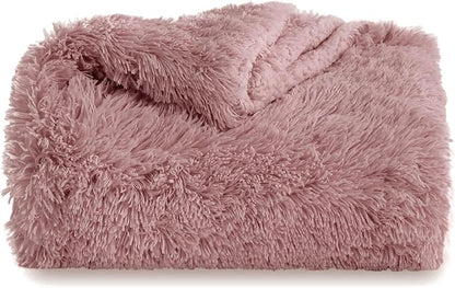 Bedsure GentleSoft Fluffy Dusty Pink Throw Blanket Gifts - Image 7