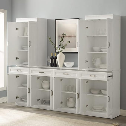 Crosley Furniture Stanton 3-Piece Traditional Sideboard Buffet Cabinet and - Image 8
