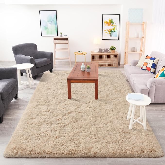 Chicrug Soft Area Rugs for Bedroom Living Room Plush Fluffy Rug 3x5 Feet - Image 5