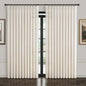 Extra Wide Semi Sheer Linen Curtains 96 Inch Long 2 Panels Set by PleatedDrapes