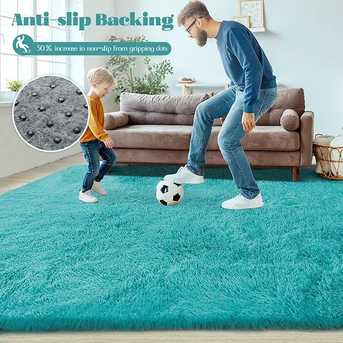 6x9 Area Rug for Living Room: Fluffy Shag Soft Washable Rugs Large Fuzzy Plush - Image 7