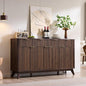 T4TREAM Fluted Buffet Sideboard Cabinet by T4TREAMFurniture
