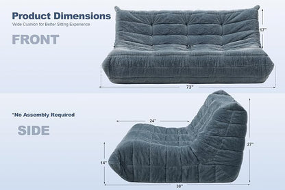 Bean Bag 3-Seater Chair Big Sofa Beanbag Chair - Image 2