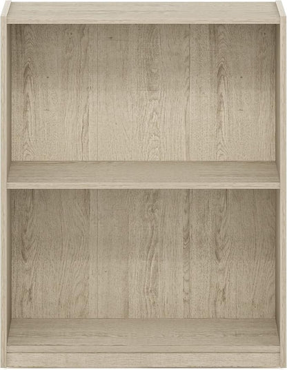 Furinno Gruen 2-Tier Open Shelf Bookcase, Metropolitan Pine - Image 6