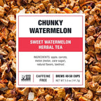 Tiesta Tea - Chunky Watermelon, Loose Leaf, Sweet Watermelon Herbal Tea, Premium Non-Caffeinated Fruit Blend, Makes Hot or Iced & Brews Up to 50 Cups, 5oz Refillable Tin