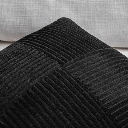 Fancy Homi 2 Packs Black Long Lumbar Decorative Throw Pillow Covers 16x24 Inch - Image 3