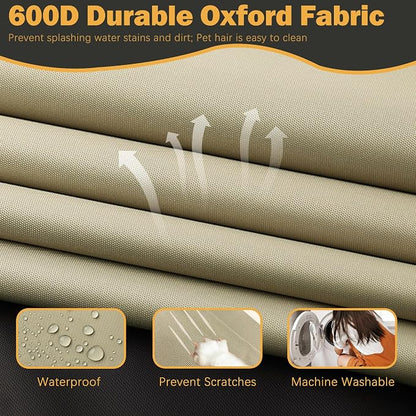 Sqodok Patio Cushion Cover 25x27 inch, Outdoor Seat Cushion Slip Cover - Image 4