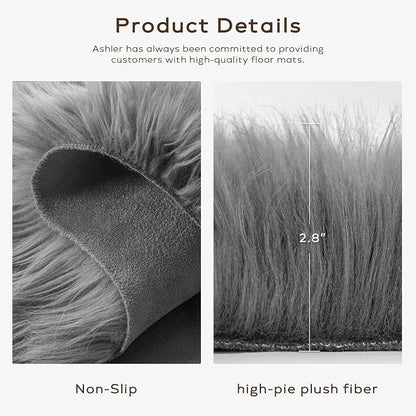 Ashler Faux Fur Rug - Image 4