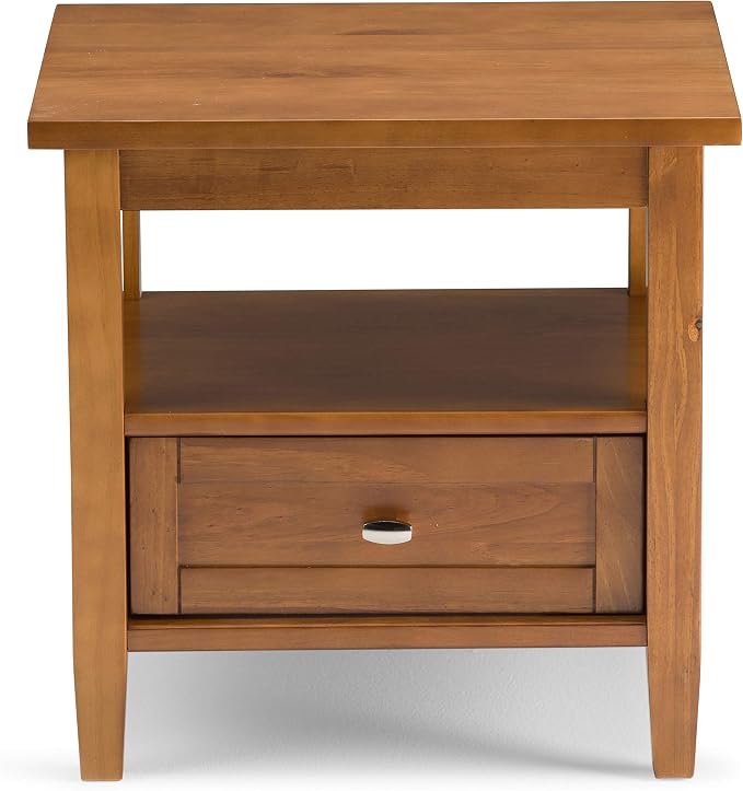 SIMPLIHOME Warm Shaker Solid Wood 20 inch Wide Transitional-Style End Tables in - Image 2