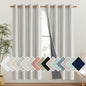 NICETOWN Snowbound Vintage Linen 100% Blackout Curtains by NICETOWN