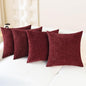 CaliTime Decorative Couch Throw Pillow Covers 18 X 18 Inches Burgundy | Pack of by CaliTime