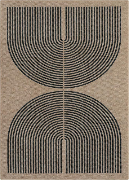 Lahome Modern Rainbow Easy Jute Rug, Washable Rugs 5x7 - Image 8