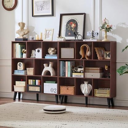 LEYAOYAO 8 Cube Bookshelf 3-Tier Bookcase - Image 4
