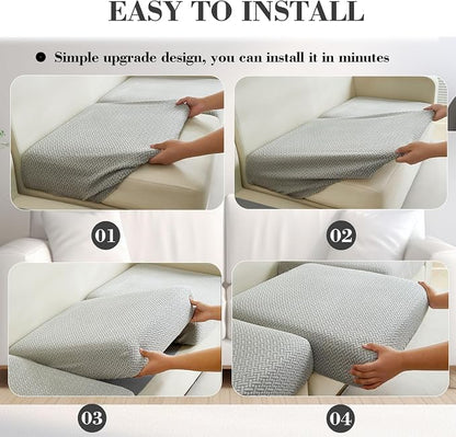 Couch Covers for 3 Cushion Sofa Pet Friendly Couch Cushion Covers Universal - Image 7