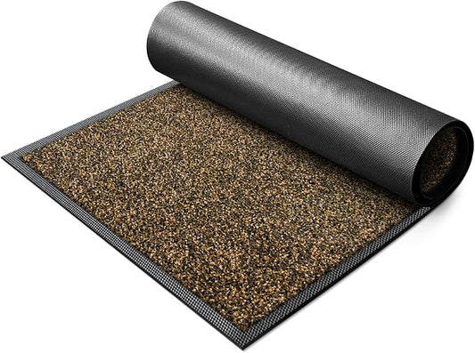 Super Absorbent Front Door Mat, Non-Slip Washable Indoor Doormats, Low Profile by Mibao