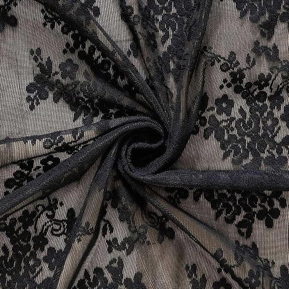 YJ YANJUN Vintage Lace Curtains 36 Inches Length-Gothic Cafe Curtains Short - Image 3