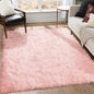 Goolela Pink Area Rug 6x9 Fluffy Fuzzy Furry Sheepskin Rug by Goolela