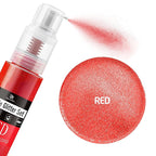 Edible Glitter Spray - 3/4oz Luster Dust Edible Food Grade Glitter Shimmer Dust Powder for Cocktails, Drinks, Cake Decorating - Metallic Food Coloring Powder for Wine, Candy, Cookie, Icing (Red)