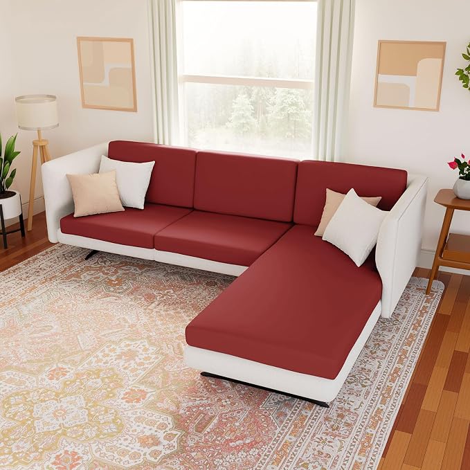 Waterproof Couch Cushion Covers, Stretch Sofa Seat Slipcovers | Stretch Fabric - Image 8